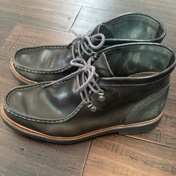 Men’s Clark’s Trace ramble leather black chukka business casual boots size 10.5 main image 8